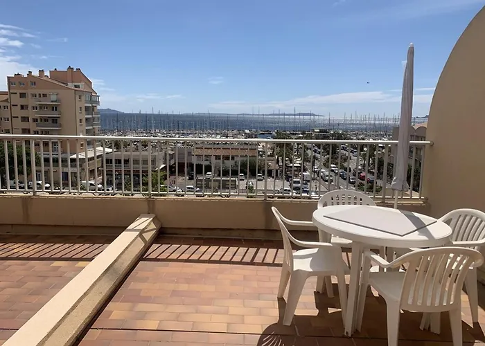 Port : Duplex Climatise, 6 Pers, Vue Mer, Parking - Fr-1-335-150 Lejlighed Hyères